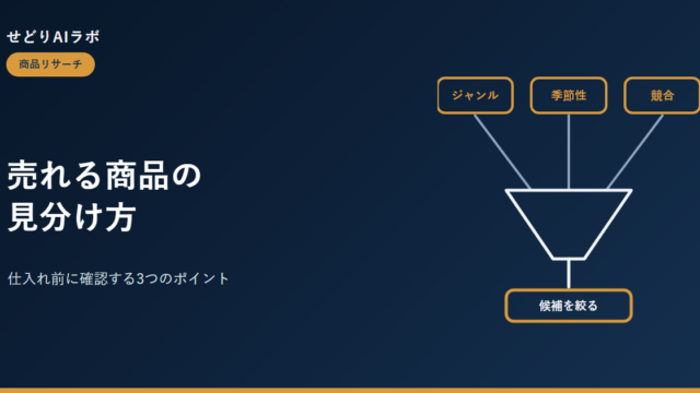 せどりで売れる商品の見分け方｜アイキャッチ