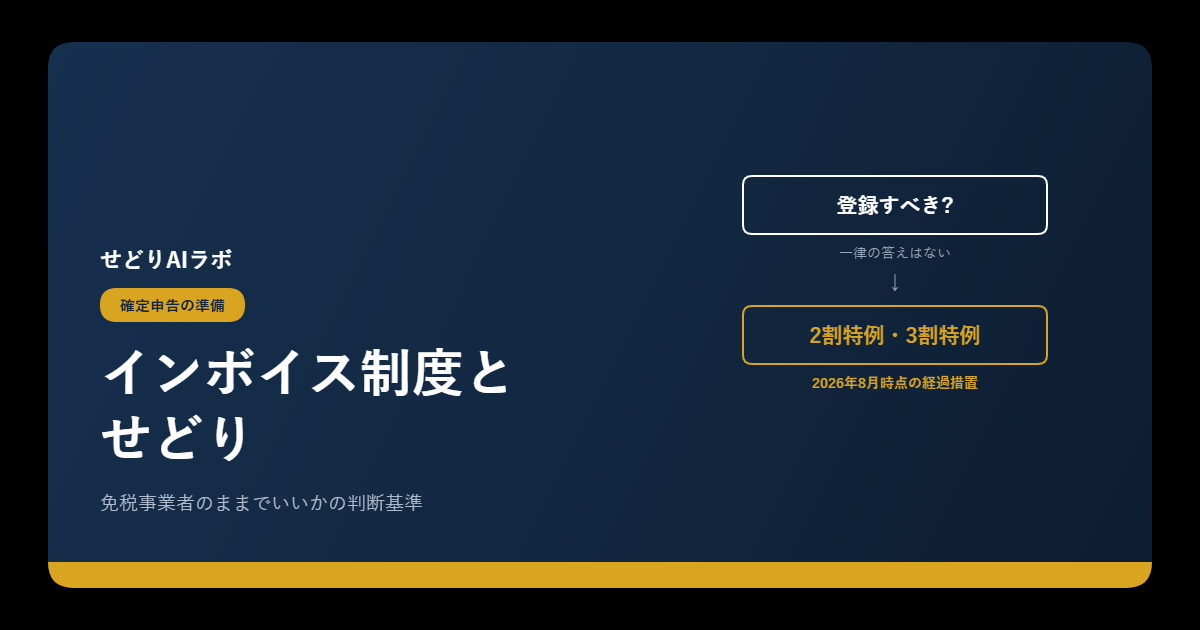 せどりとインボイス制度|アイキャッチ