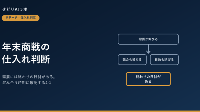 年末商戦の仕入れ判断 アイキャッチ