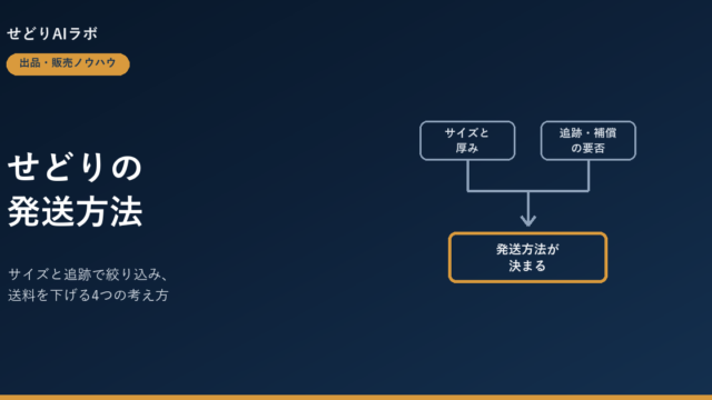 せどりの発送方法の選び方 アイキャッチ