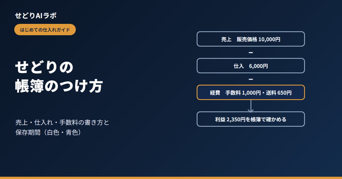 せどりの帳簿のつけ方(アイキャッチ)